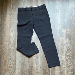 Women’s Navy Patterned Slacks Banana Republic Sloan